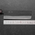 Nakiri Blue Steel #1 Stainless Clad Kurouchi Purple Urushi Handle 165mm-[Musashi]-[Japanese-Kitchen-Knives]