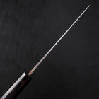 Nakiri Blue Steel #2 Damast Büffelhorn und Ebenholz Griff 165mm-[Musashi]-[Japan-Küchenmesser]