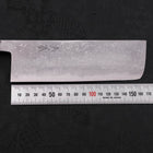 Nakiri Blue Steel #2 Damast Büffelhorn und Ebenholz Griff 165mm-[Musashi]-[Japan-Küchenmesser]