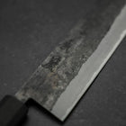 Nakiri Blue Steel #2 Edelstahlummantelung Kurouchi Anti-Rutsch Griff 165mm-[Musashi]-[Japan-Küchenmesser]