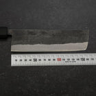 Nakiri Blue Steel #2 Edelstahlummantelung Kurouchi Anti-Rutsch Griff 165mm-[Musashi]-[Japan-Küchenmesser]