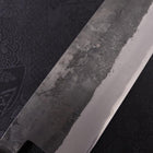 Nakiri Blue Steel #2 Edelstahlummantelung Kurouchi Rosen- und Walnussholz Griff 165mm-[Musashi]-[Japan-Küchenmesser]