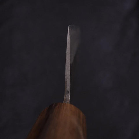 Nakiri Blue Steel #2 Edelstahlummantelung Kurouchi Rosen- und Walnussholz Griff 165mm-[Musashi]-[Japan-Küchenmesser]