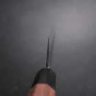 Nakiri Blue Steel #2 Edelstahlummantelung Kurouchi Walnussholz Griff 165mm-[Musashi]-[Japan-Küchenmesser]