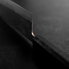 Nakiri Blue Steel #2 Edelstahlummantelung Nashiji Schwarzer Ishime Griff 165mm-[Musashi]-[Japan-Küchenmesser]