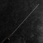 Nakiri Blue Steel #2 Edelstahlummantelung Nashiji Schwarzer Ishime Griff 165mm-[Musashi]-[Japan-Küchenmesser]