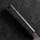 Nakiri Blue Steel #2 Edelstahlummantelung Nashiji Schwarzer Ishime Griff 165mm-[Musashi]-[Japan-Küchenmesser]