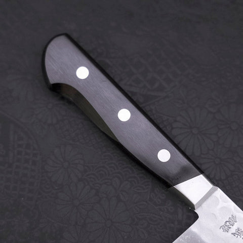Nakiri Blue Steel #2 Edelstahlummantelung Tsuchime Westlicher Griff 165mm-[Musashi]-[Japan-Küchenmesser]