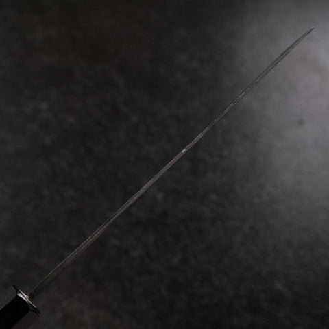 Nakiri Blue Steel #2 Kurouchi Büffelhorn Magnolienholz Griff 165mm-[Musashi]-[Japan-Küchenmesser]