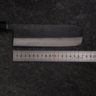 Nakiri Blue Steel #2 Kurouchi Büffelhorn Magnolienholz Griff 165mm-[Musashi]-[Japan-Küchenmesser]