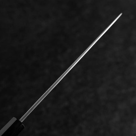 Nakiri Blue Steel #2 Kurouchi Büffelhorn und Ebenholz Griff 165mm-[Musashi]-[Japan-Küchenmesser]