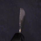 Nakiri Blue Steel #2 Kurouchi Chokin "Fischender Kappa - Lauernd" Büffelhorn und Ebenholz Griff 165mm-[Musashi]-[Japan-Küchenmesser]