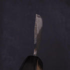 Nakiri Blue Steel #2 Kurouchi Chokin "Fischender Kappa - Ruhend" Büffelhorn und Ebenholz Griff 165mm-[Musashi]-[Japan-Küchenmesser]