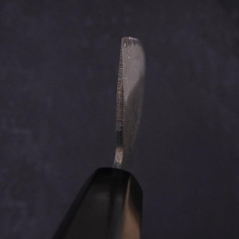 Nakiri Blue Steel #2 Kurouchi Chokin "Kappa Auf Frosch" Büffelhorn und Ebenholz Griff 165mm-[Musashi]-[Japan-Küchenmesser]