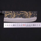 Nakiri Blue Steel #2 Kurouchi Chokin "Kappa Auf Frosch" Büffelhorn und Ebenholz Griff 165mm-[Musashi]-[Japan-Küchenmesser]
