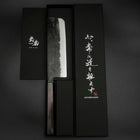 Nakiri Blue Steel #2 Kurouchi Ebenholz Griff 170mm-[Musashi]-[Japan-Küchenmesser]