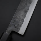 Nakiri Blue Steel #2 Kurouchi Hinoki Griff 135mm-[Musashi]-[Japan-Küchenmesser]