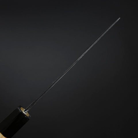 Nakiri Blue Steel #2 Kurouchi Hinoki Griff 135mm-[Musashi]-[Japan-Küchenmesser]