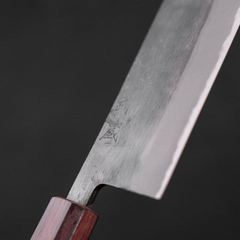 Nakiri Blue Steel #2 Kurouchi Lila Urushi-Griff 165mm-[Musashi]-[Japan-Küchenmesser]
