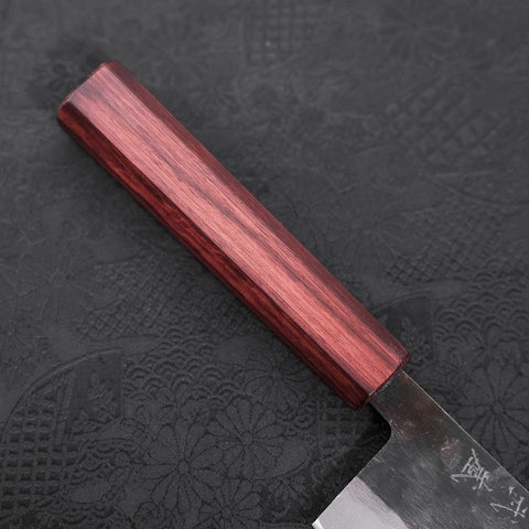 Nakiri Blue Steel #2 Kurouchi Lila Urushi-Griff 165mm-[Musashi]-[Japan-Küchenmesser]