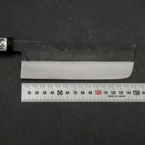 Nakiri Blue Steel #2 Kurouchi Magnolia Handle 165mm (6.5”)-[Musashi]-[Japan-Küchenmesser]
