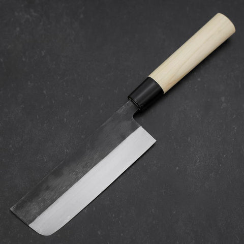 Nakiri Blue Steel #2 Kurouchi Magnolienholz Griff 165mm-[Musashi]-[Japan-Küchenmesser]