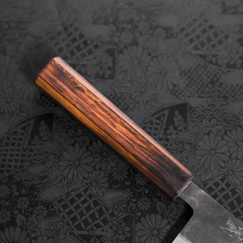 Nakiri Blue Steel #2 Kurouchi Sumi Urushi Griff 165mm-[Musashi]-[Japan-Küchenmesser]