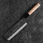 Nakiri Blue Steel #2 Kurouchi Walnussholz Griff 165mm-[Musashi]-[Japan-Küchenmesser]