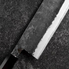 Nakiri Blue Steel #2 Kurouchi Walnussholz Griff 165mm-[Musashi]-[Japan-Küchenmesser]