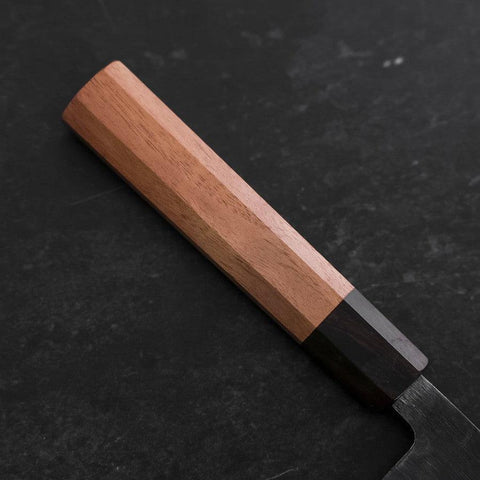 Nakiri Blue Steel #2 Kurouchi Walnussholz Griff 165mm-[Musashi]-[Japan-Küchenmesser]