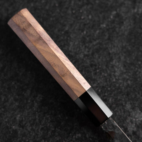 Nakiri Blue Steel #2 Kurouchi Walnussholz Griff 165mm-[Musashi]-[Japan-Küchenmesser]