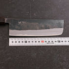 Nakiri Blue Steel #2 Kurouchi Walnussholz Griff 165mm-[Musashi]-[Japan-Küchenmesser]