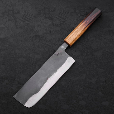 Nakiri Blue Steel #2 Kurouchi Yaki Urushi Griff 165mm