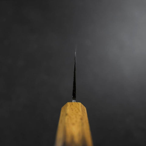 Nakiri Blue Steel #2 Kurouchi Yaki Urushi Griff 165mm-[Musashi]-[Japan-Küchenmesser]