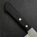 Nakiri Blue Steel #2 Poliert Edelstahlummantelung Westlicher Griff 160mm-[Musashi]-[Japan-Küchenmesser]