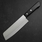 Nakiri Blue Steel #2 Polished Stainless Clad Western Handle 160mm (6.3”)-[Musashi]-[Japan-Küchenmesser]
