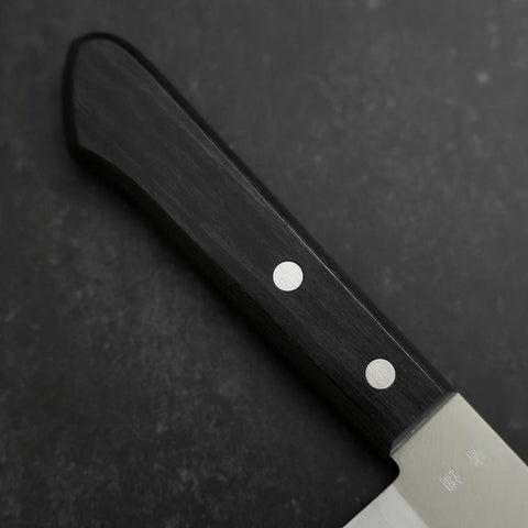 Nakiri Blue Steel #2 Polished Stainless Clad Western Handle 160mm (6.3”)-[Musashi]-[Japan-Küchenmesser]