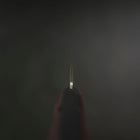 Nakiri Blue Super Edelstahlummantelung Poliert Westlicher Griff in Schwarz-Rot 160mm-[Musashi]-[Japan-Küchenmesser]