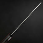 Nakiri Blue Super Edelstahlummantelung Poliert Westlicher Griff in Schwarz-Rot 160mm-[Musashi]-[Japan-Küchenmesser]