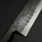 Nakiri Blue Steel #2 Kurouchi Ebony Handle 165mm-[Musashi]-[Japanese-Kitchen-Knives]