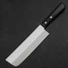 Nakiri Chromax Poliert Schwarzer Westlicher Griff 165mm-[Musashi]-[Japan-Küchenmesser]