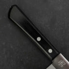 Nakiri Chromax Poliert Schwarzer Westlicher Griff 165mm-[Musashi]-[Japan-Küchenmesser]