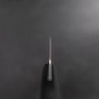 Nakiri Edelstahlummantelung White Steel #2 Poliert Schwarzer Westlicher Griff 150mm-[Musashi]-[Japan-Küchenmesser]