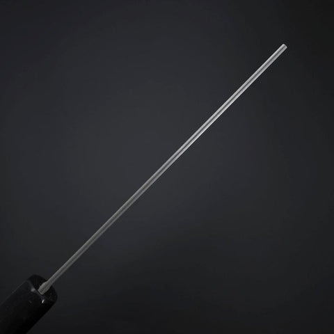 Nakiri Kobalt Edelstahl HRC62 Kurouchi Damast Büffelhorn und Ebenholz Griff 165mm-[Musashi]-[Japan-Küchenmesser]
