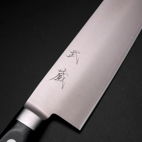 Nakiri Molybdän Poliert Schwarzer Westlicher Griff 160mm-[Musashi]-[Japan-Küchenmesser]