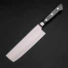 Nakiri Molybdenum Polished Western Black Handle 160mm (6.3”)-[Musashi]-[Japan-Küchenmesser]