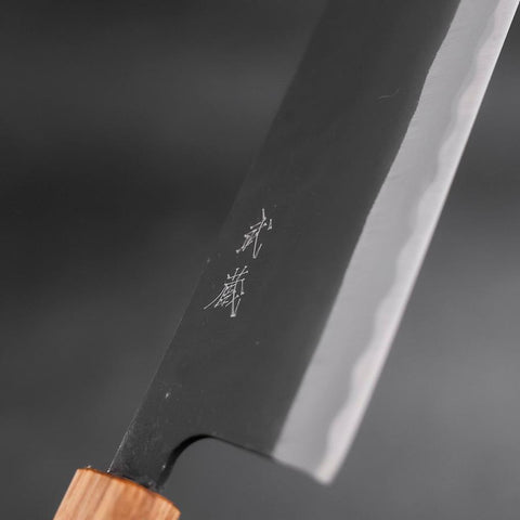 Nakiri SK-Stahl Kurouchi Eichenholz Griff 170mm-[Musashi]-[Japan-Küchenmesser]