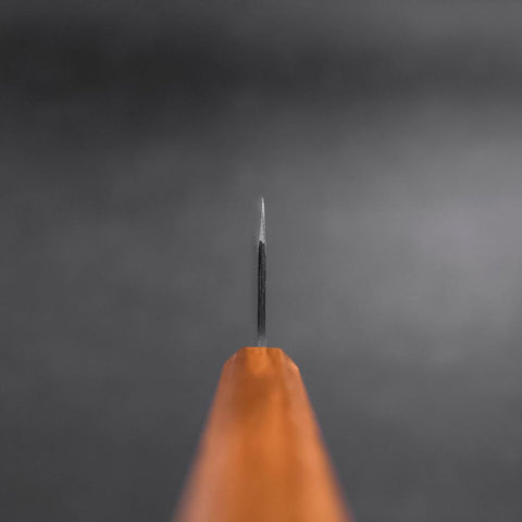Nakiri SK-Stahl Kurouchi Eichenholz Griff 170mm-[Musashi]-[Japan-Küchenmesser]