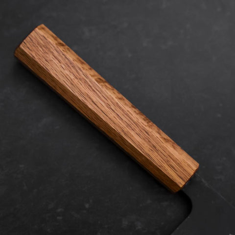 Nakiri SK-Stahl Kurouchi Eichenholz Griff 170mm-[Musashi]-[Japan-Küchenmesser]