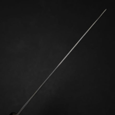 Nakiri SK-Stahl Kurouchi Kurigata Magnolienholz Griff 170mm-[Musashi]-[Japan-Küchenmesser]